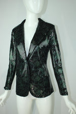 Load image into Gallery viewer, Emerald Glamour Blazer
