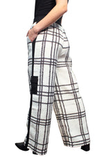 Load image into Gallery viewer, Plaid Textures Palazzo Pant
