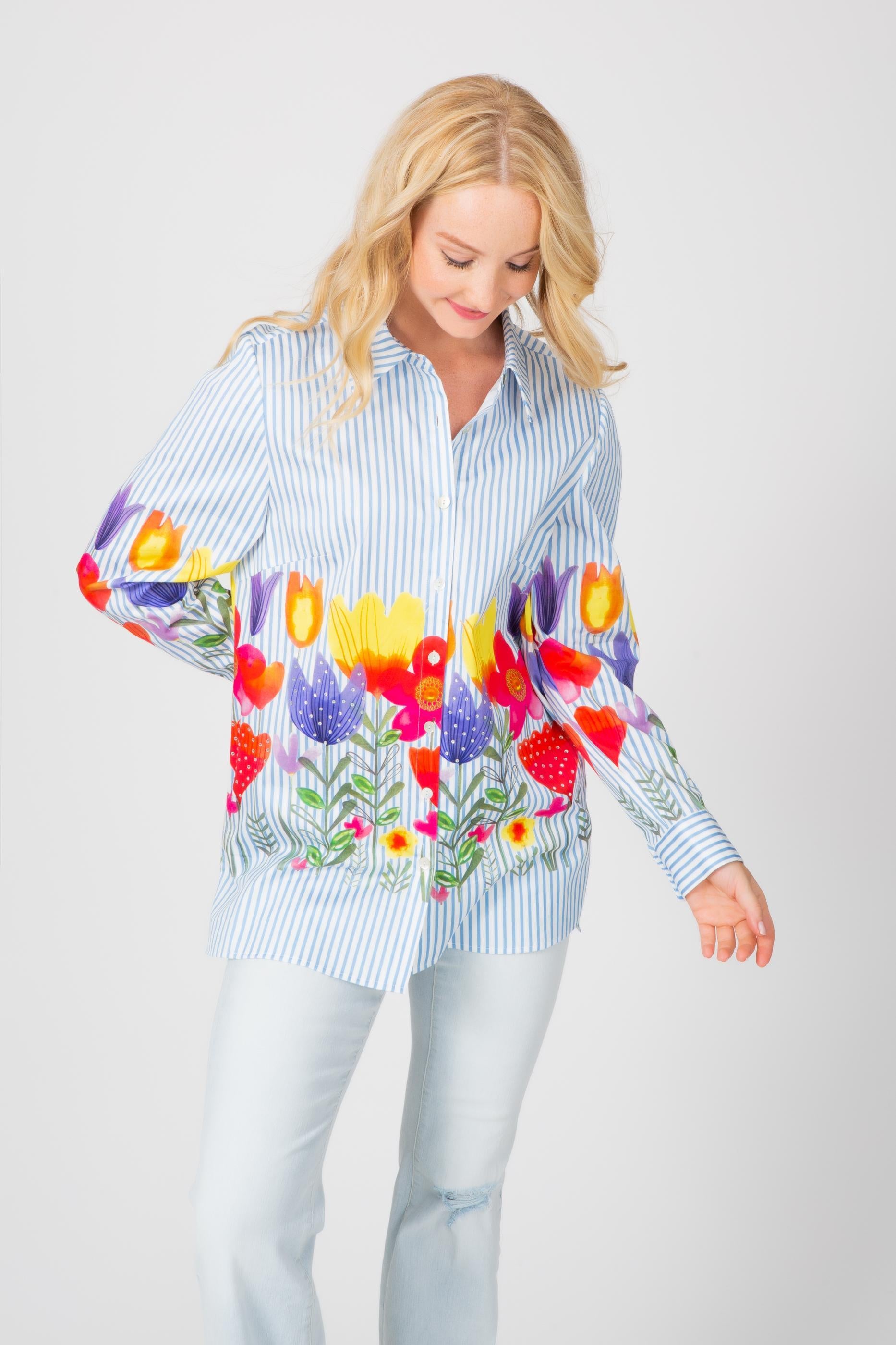 Bright Blooms Big Shirt