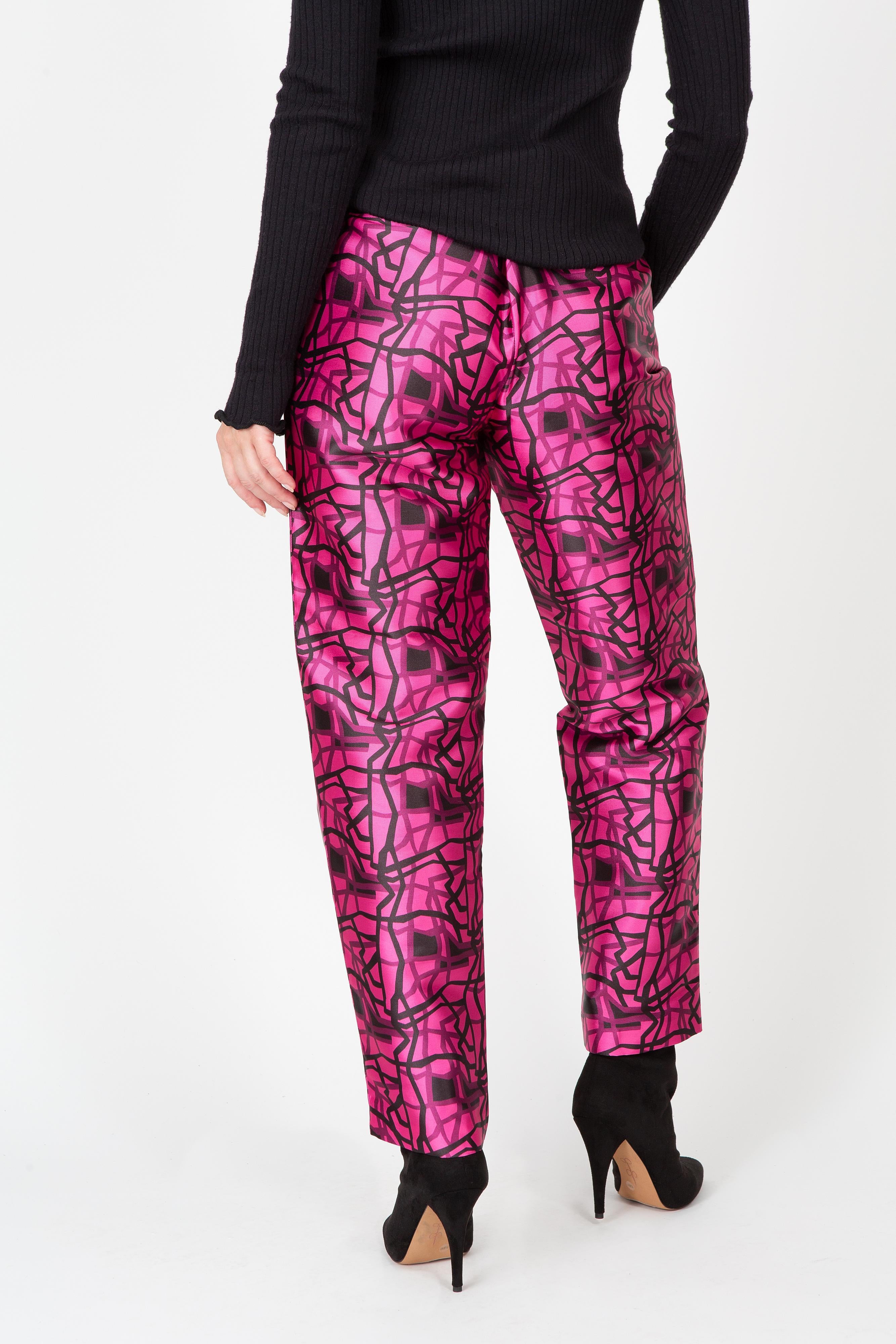 Bold Lines Pants in Pink