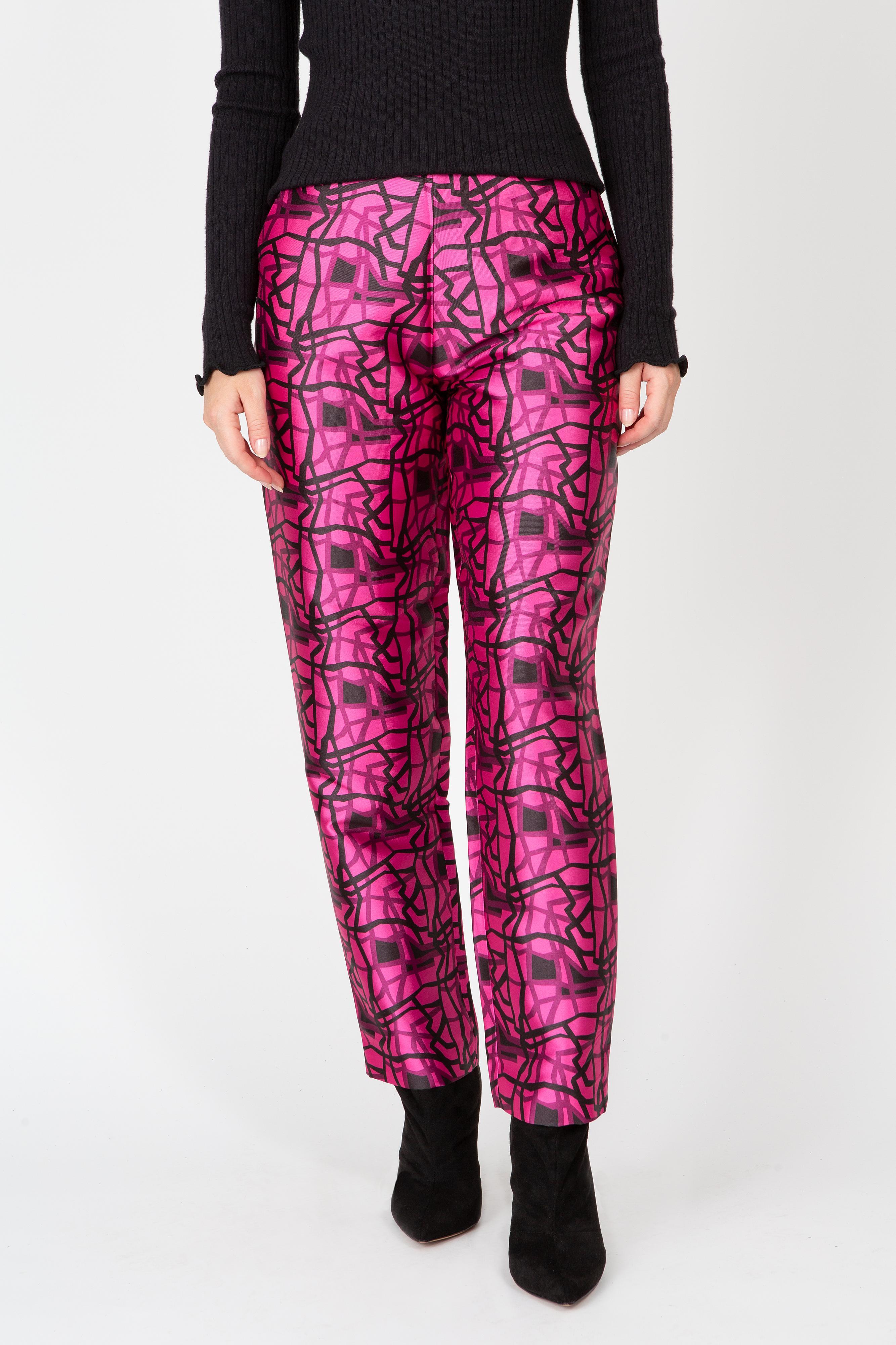 Bold Lines Pants in Pink