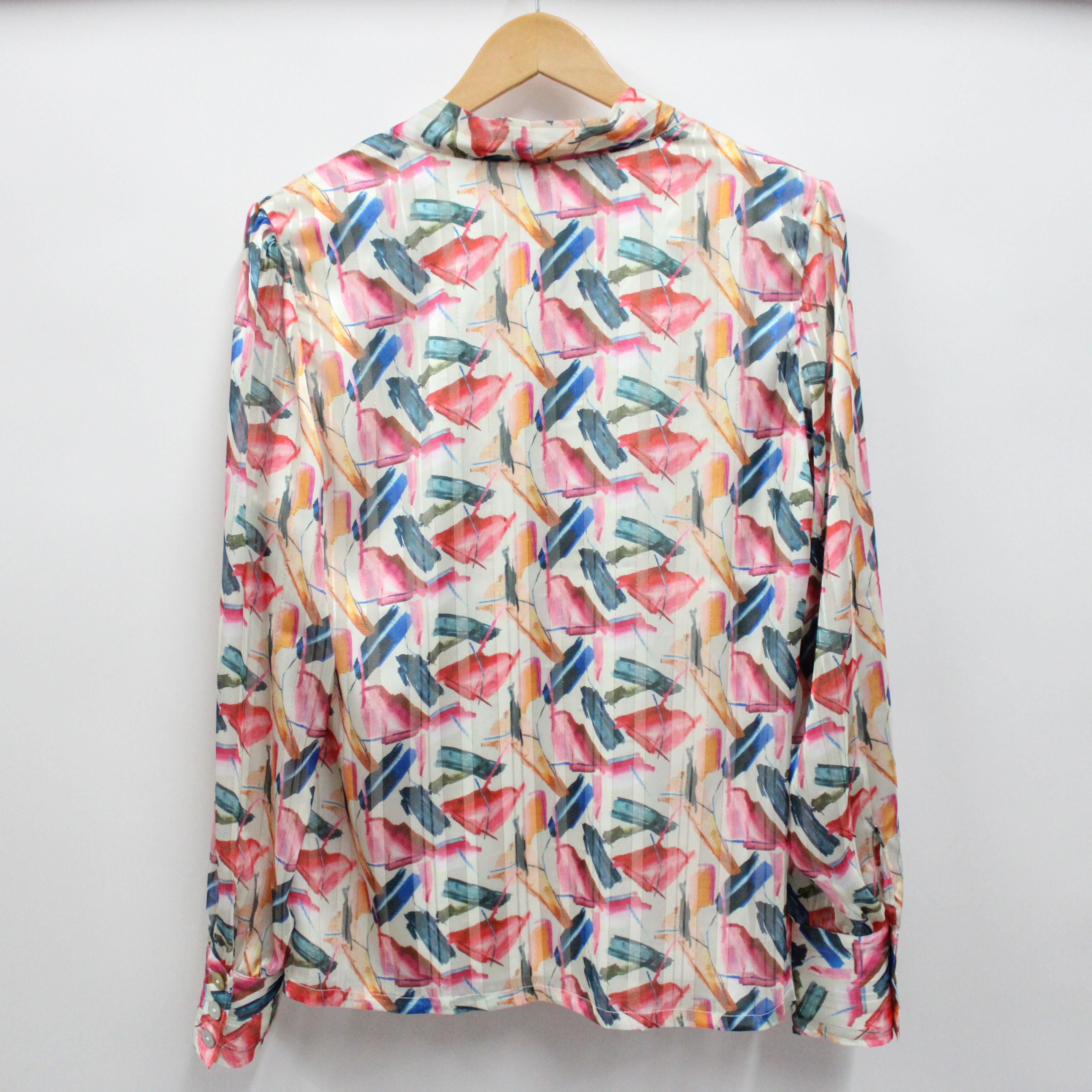 The Colorful Burnout Blouse