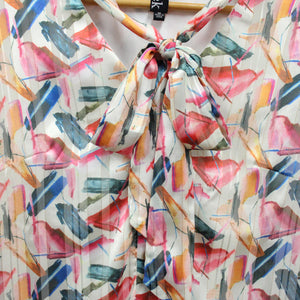 The Colorful Burnout Blouse