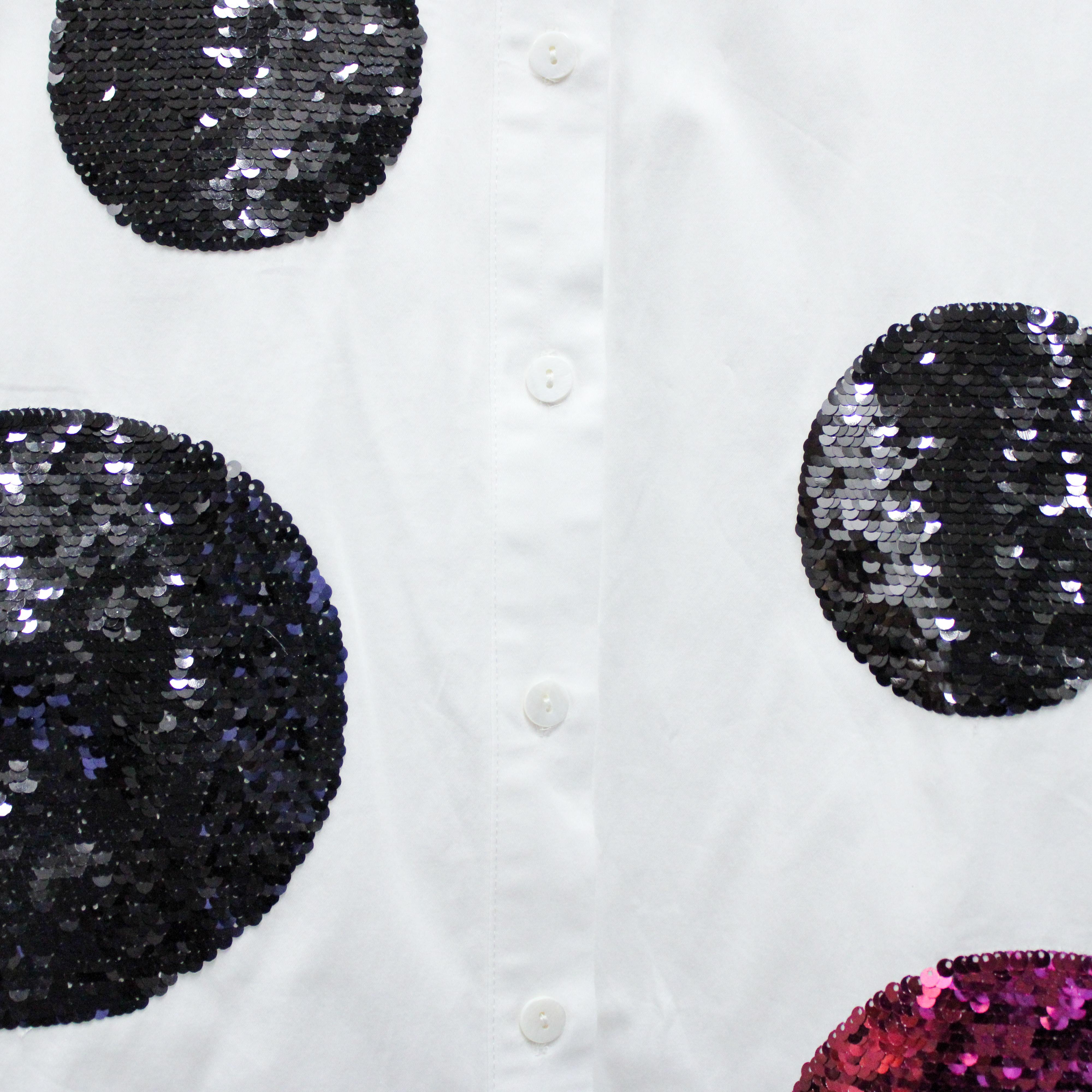 Circles of Sequins Shirt Dress