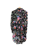 Load image into Gallery viewer, Embroidered Bouquet Hi-Low Moto Jacket
