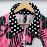 Load image into Gallery viewer, Floral Fray Vest Hot Pink
