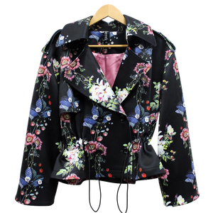 Floral Diamond Trellis Utility Jacket