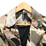 Load image into Gallery viewer, Status Jacquard Tailored Blazer Multi Tan
