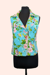 Palm Springs Floral Sequin Vest