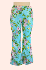 Load image into Gallery viewer, Palm Springs Floral Sequin Flare Leg Pant
