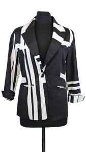 Mod Black & White Blazer