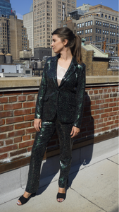 Emerald Glamour Blazer