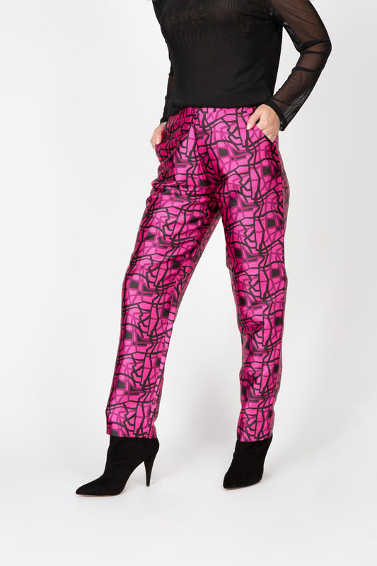Bold Lines Pant Pink